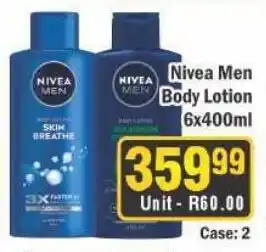 J&E Cash and Carry Nivea Men Body Lotion offer