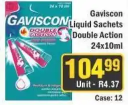 J&E Cash and Carry Gaviscon Liquid Sachets Double Action offer