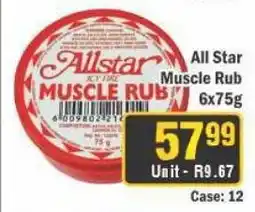 J&E Cash and Carry All Star Muscle Rub offer