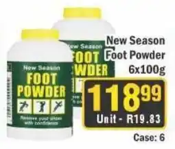 J&E Cash and Carry New Season Foot Powder offer