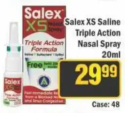 J&E Cash and Carry Salex XS Saline Triple Action Nasal Spray offer