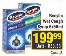 J&E Cash and Carry Benylin Wet Cough Syrup offer