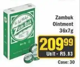 J&E Cash and Carry Zambuk Ointment offer