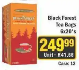 J&E Cash and Carry Black Forest Tea Bags offer