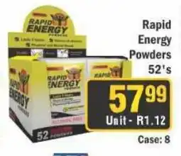 J&E Cash and Carry Rapid Energy Powders offer