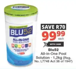 Checkers Blu52 All-in-One Pool Solution offer