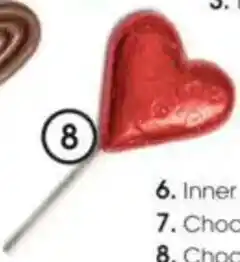 Clicks Chocolate Heart Lollipop offer