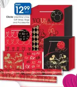 Clicks Clicks Valentine's Day Gift Wrap, Bags and Accessories offer