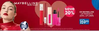 Clicks Maybelline lip products (excl. lip liner) offer