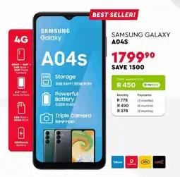 Edgars SAMSUNG Galaxy A04S offer