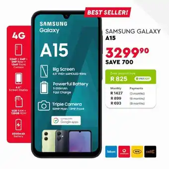 Edgars SAMSUNG Galaxy A15 offer