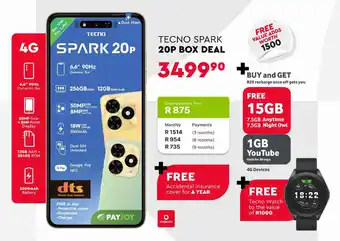 Edgars Tecno Spark 20P Box Deal offer