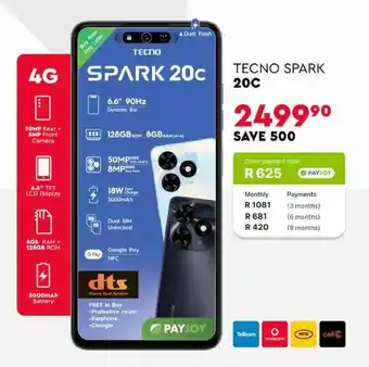 Edgars Tecno Spark 20C offer