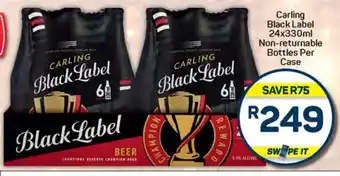 Pick n Pay Hypermarket Carling Black Label Non-returnable Bottles Per Case offer