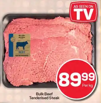 Pick n Pay Hypermarket Bulk Beef Tenderised Steak offer