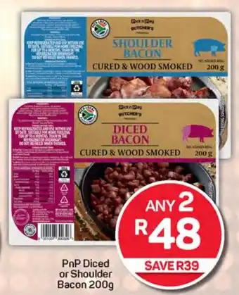 Pick n Pay Hypermarket PnP Diced or Shoulder Bacon offer