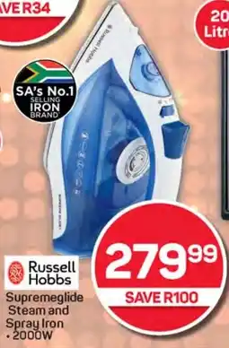 Pick n Pay Hypermarket Russell Hobbs Supremeglide Steam and Spray Iron offer