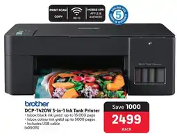 Makro Brother DCP-T420W 3-in-1 Ink Tank Printer offer