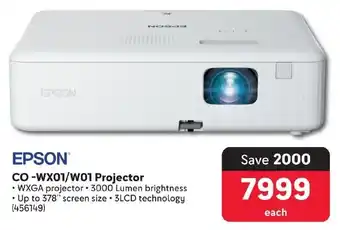 Makro EPSON CO-WX01/W01 Projector offer