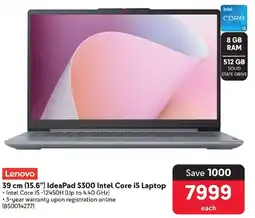 Makro Lenovo 39 cm (15.6") IdeaPad $300 Intel Core i5 Laptop offer