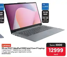 Makro Lenovo 39 cm (15.6") IdeaPad $300 Intel Core i7 Laptop offer