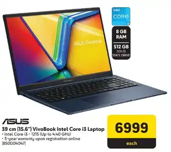 Makro ASUS 39 cm (15.6") VivoBook Intel Core i3 Laptop offer