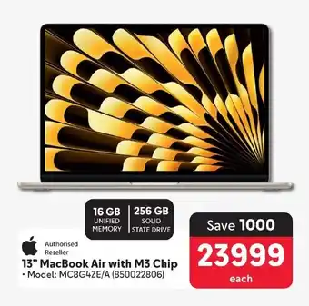 Makro 13" MacBook Air with M3 Chip offer