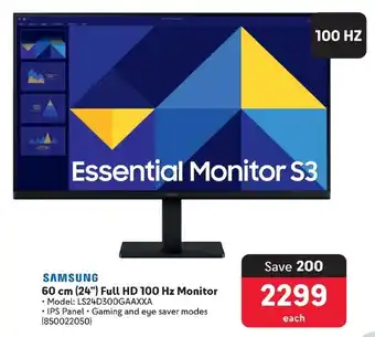 Makro SAMSUNG 60 cm (24") Full HD 100 Hz Monitor offer