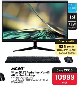 Makro Acer 54 cm (21.5") Aspire Intel Core i3 All-in-One Desktop offer