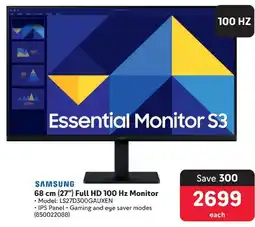 Makro SAMSUNG 68 cm (27") Full HD 100 Hz Monitor offer