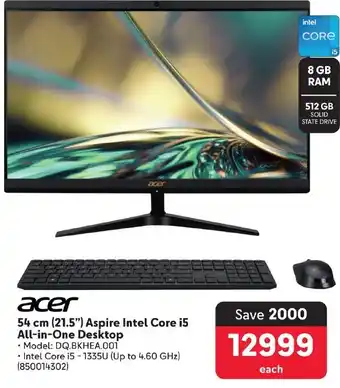 Makro Acer 54 cm (21.5") Aspire Intel Core i5 All-in-One Desktop offer