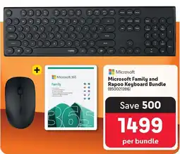 Makro Microsoft Family and Rapoo Keyboard Bundle offer