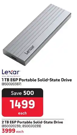 Makro Lexar 1 TB E6P Portable Solid-State Drive offer