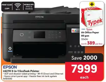 Makro EPSON L6270 3-in-1 EcoTank Printer offer