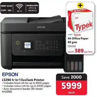 Makro EPSON L5290 4-in-1 EcoTank Printer offer