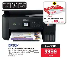 Makro EPSON L3260 3-in-1 EcoTank Printer offer