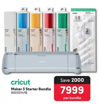 Makro Cricut Maker 3 Starter Bundle offer