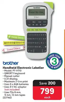 Makro Brother Handheld Electronic Labeller offer