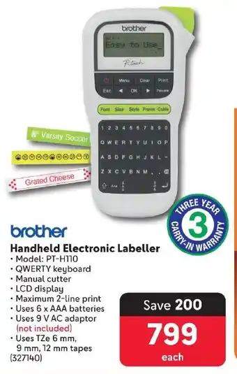 Makro Brother Handheld Electronic Labeller offer