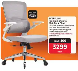 Makro EVERFURN Premium Dakota Mid-Back Chair offer