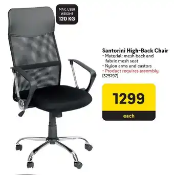 Makro Santorini High-Back Chair offer