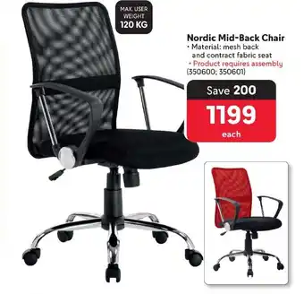 Makro Nordic Mid-Back Chair offer