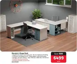 Makro Warwick L-Shape Desk offer