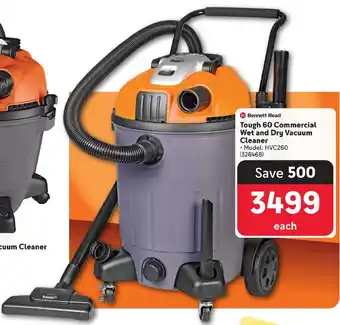 Makro Bennett Read Tough 60 Commercial Wet and Dry Vacuum Cleaner offer