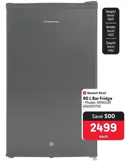 Makro Bennett Read Bar Fridge offer