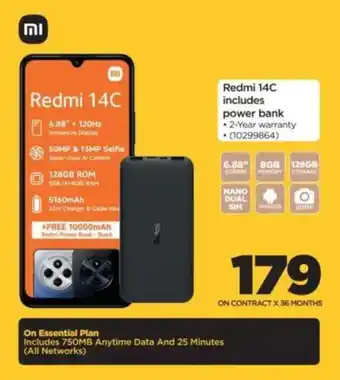 HiFi Corp Redmi 14C includes power bank offer