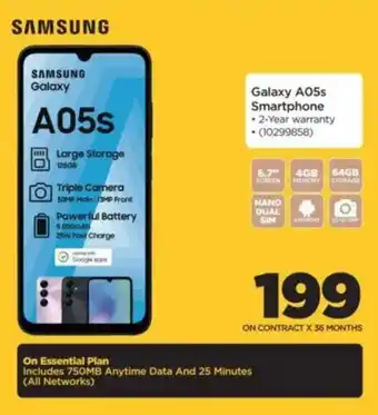 HiFi Corp SAMSUNG Galaxy A05s Smartphone offer