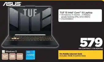 HiFi Corp ASUS TUF 15 Intel Core i5 Laptop offer