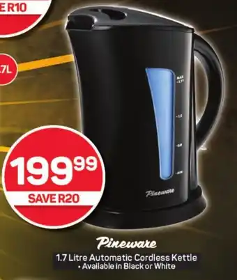 Pick n Pay Hypermarket Pineware Automatic Cordless Kettle offer