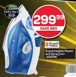 Pick n Pay Hypermarket Russell Hobbs Supremeglide Steam and Spray Iron offer